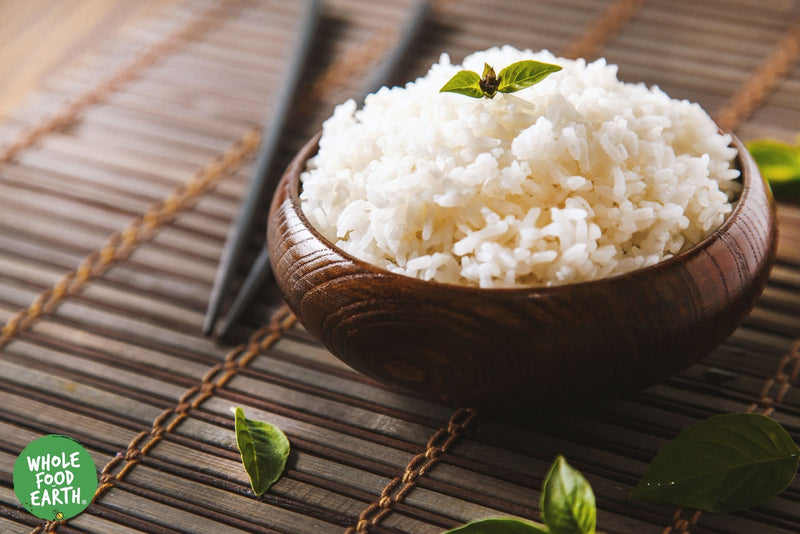 Wholefood Earth: Organic Jasmine White Rice | Raw | GMO Free | Vegan | No additives - Wholefood Earth®