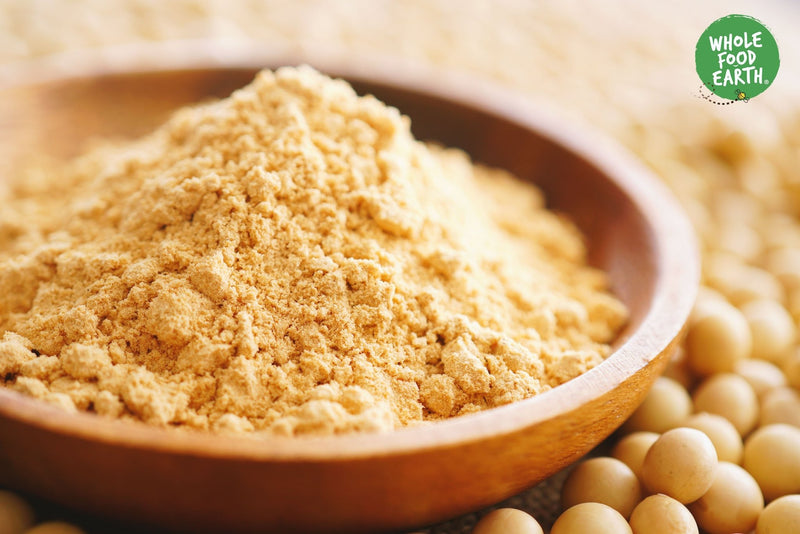 Wholefood Earth: Organic Toasted Soya Flour | GMO Free - Wholefood Earth®