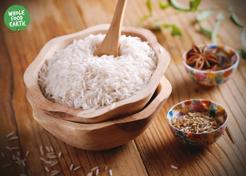 Wholefood Earth: Organic White Basmati Rice | GMO Free - Wholefood Earth®