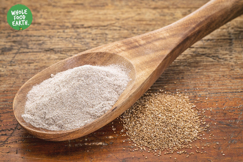 Wholefood Earth: Organic White Teff Flour | Low-GI | Raw | GMO Free | Vegan | No additives - Wholefood Earth®