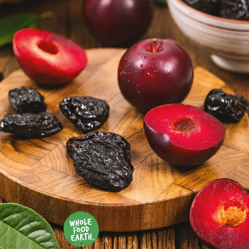 Wholefood Earth: Pitted Prunes 70/80 | GMO Free | Natural | Vegan | Dairy Free | No Added Sugar - Wholefood Earth® - 5056351401060