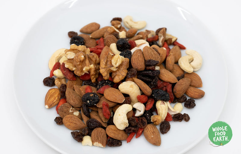 Wholefood Earth: Premium Fruits & Nuts Mix For Cakes | GMO Free | Vegan | Dairy Free - Wholefood Earth® - 5056351404474